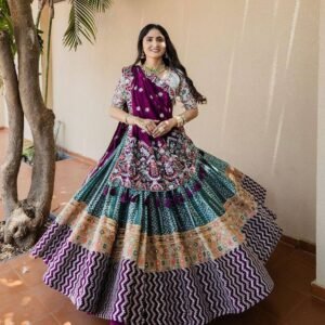 Navratri Special Multi-Color Traditional Digital Print Chaniya Choli