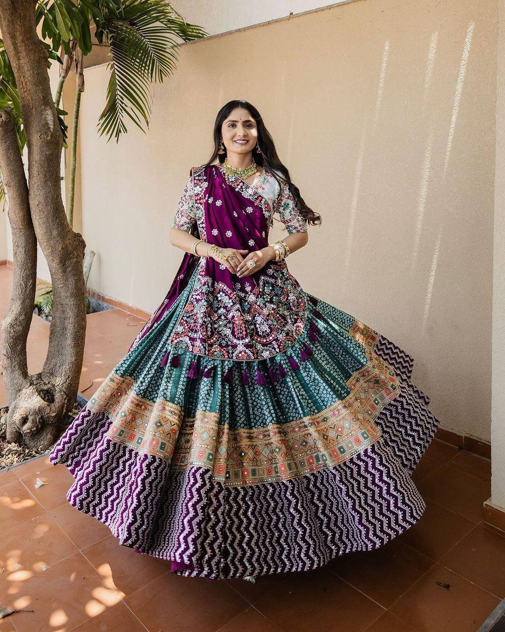 Navratri Special Multi-Color Traditional Digital Print Chaniya Choli